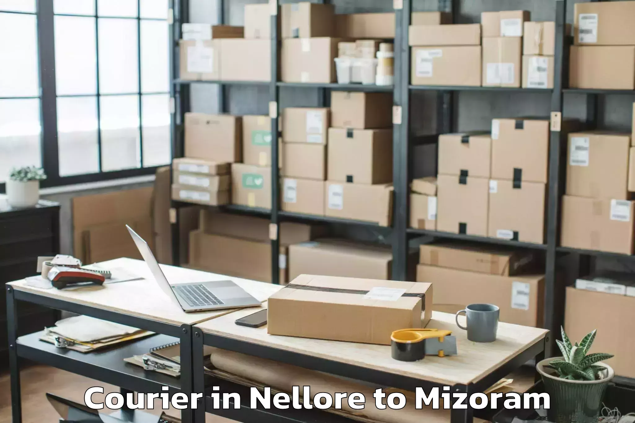 Affordable Nellore to Saitlaw Courier